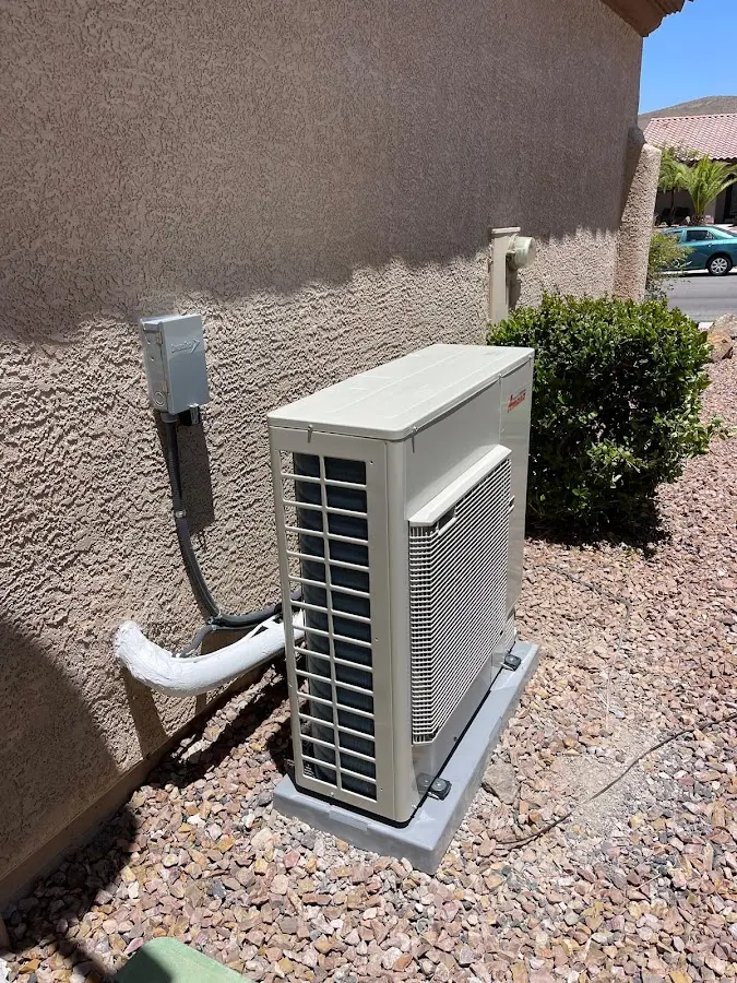 Residential air conditioning condenser unit in Anthony